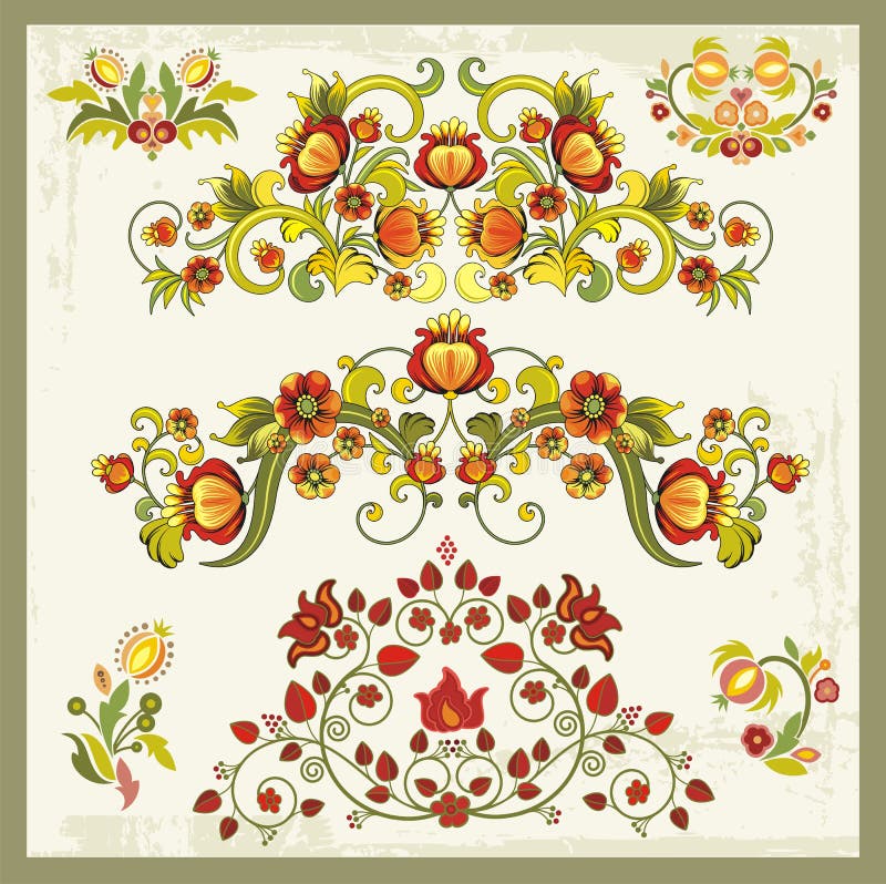 floral τρύγος διακοσμήσεων ελεύθερη απεικόνιση δικαιώματος floral τρύγος διακοσμήσεων ελεύθερη απεικόνιση δικαιώματος