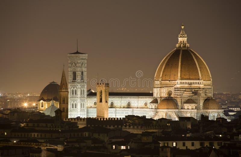Florence - cathedral in the night
