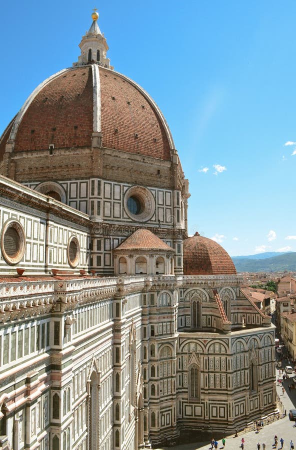 Florence. City top view. The Basilica di Santa Maria del Fiore