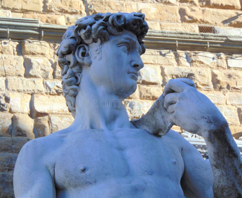 florence Италия Тоскана Статуя Дэвид Микеланджело, стоя outdoors в della Signoria аркады стоковые фотографии rf florence Италия Тоскана Статуя Дэвид Микеланджело, стоя outdoors в della Signoria аркады стоковые фотографии rf