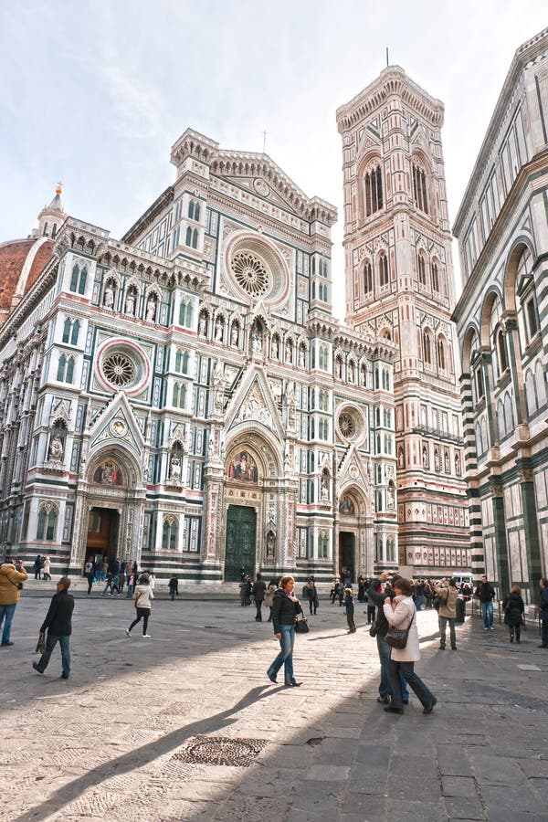 Florenz, Duomo und Giottos Glockenturm. lizenzfreie stockbilder Florenz, Duomo und Giottos Glockenturm. lizenzfreie stockbilder