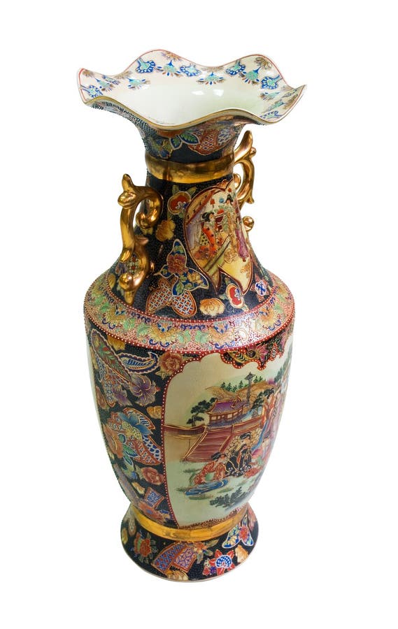 Florero antiguo chino de la porcelana imágenes de archivo libres de regalías Florero antiguo chino de la porcelana imágenes de archivo libres de regalías