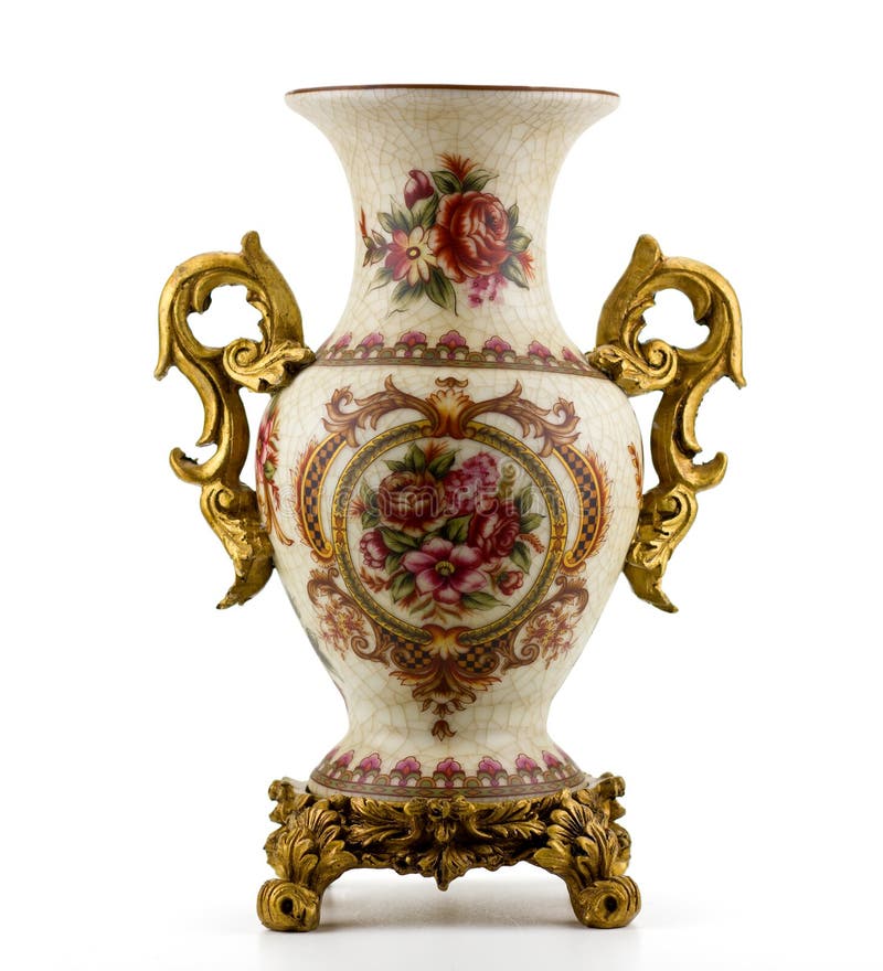 Florero antiguo chino de la porcelana imagen de archivo libre de regalías Florero antiguo chino de la porcelana imagen de archivo libre de regalías