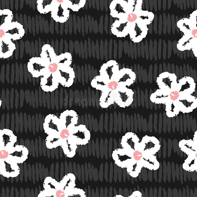 Flores abstractas pintadas con el cepillo de la acuarela Modelo inconsútil floral lindo para los niños stock de ilustración Flores abstractas pintadas con el cepillo de la acuarela Modelo inconsútil floral lindo para los niños stock de ilustración
