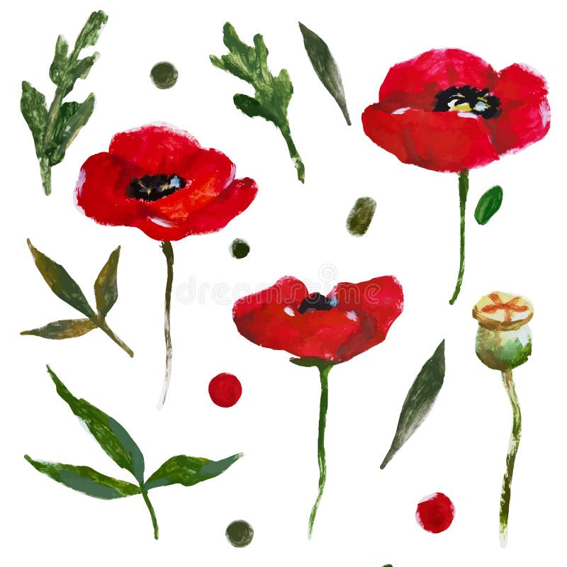 Flores agradables de la acuarela libre illustration Flores agradables de la acuarela libre illustration