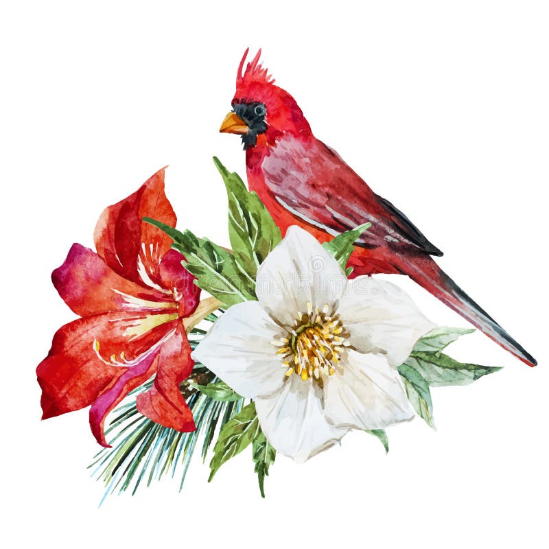 Flores con el pájaro libre illustration Flores con el pájaro libre illustration