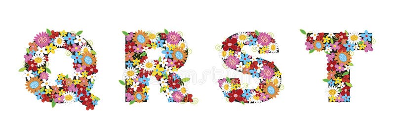 Flores da mola de QRST ilustração do vetor Flores da mola de QRST ilustração do vetor