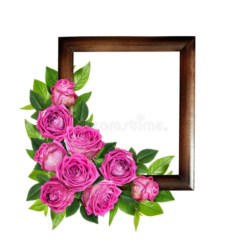 Flores de la rosa del rosa y hojas del verde en arrangemen florales de la esquina imagen de archivo Flores de la rosa del rosa y hojas del verde en arrangemen florales de la esquina imagen de archivo