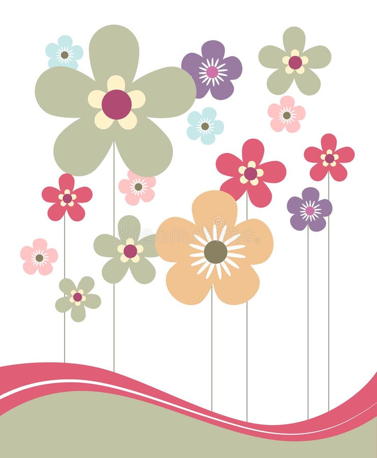 Flores del resorte stock de ilustración Flores del resorte stock de ilustración