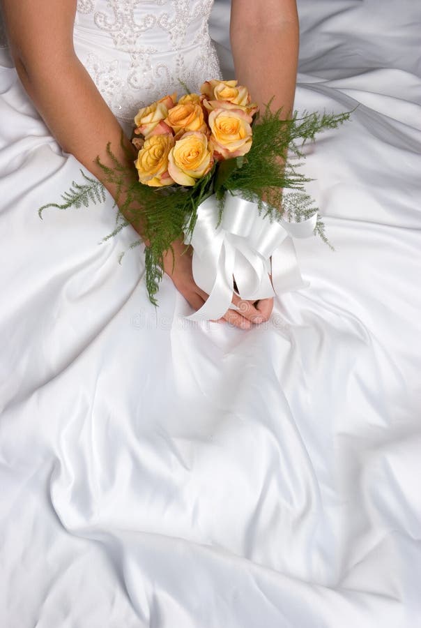 Flores do vestido de casamento