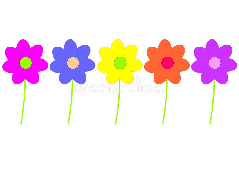 Flores infantiles ilustración del vector. Ilustración de flores - 2793999