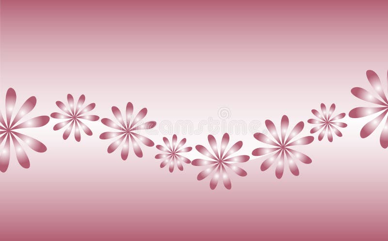 Flores retros ilustração do vetor Flores retros ilustração do vetor