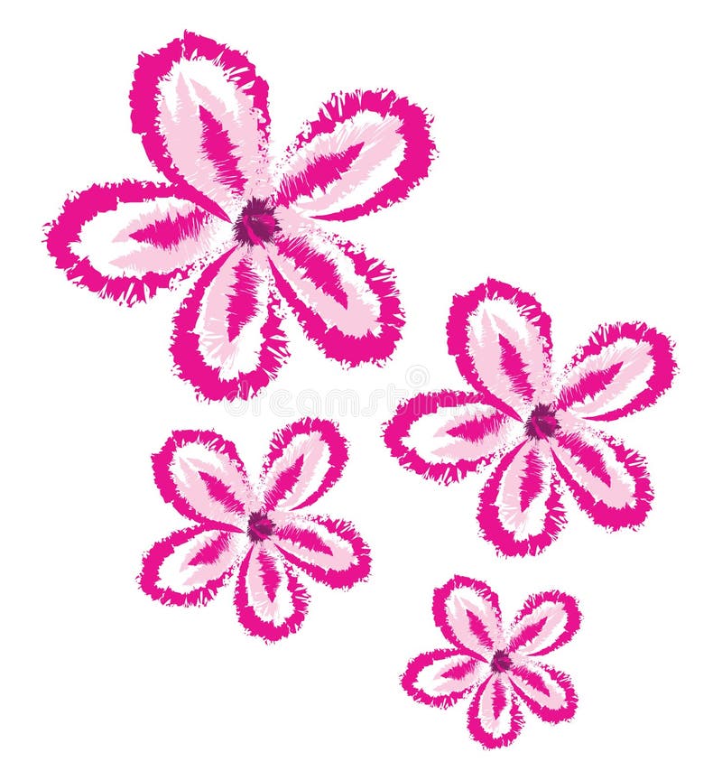 Flores Rosas Decorativas, Vectoriales O Ilustraciones De Color Ilustración  del Vector - Ilustración de amor, rosa: 160161439