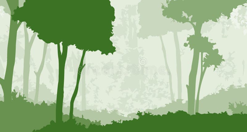 Floresta 1 ilustração stock