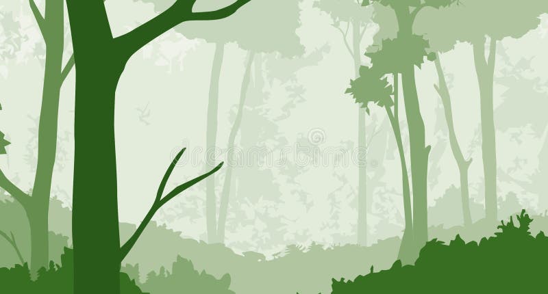 Floresta 2 ilustração do vetor