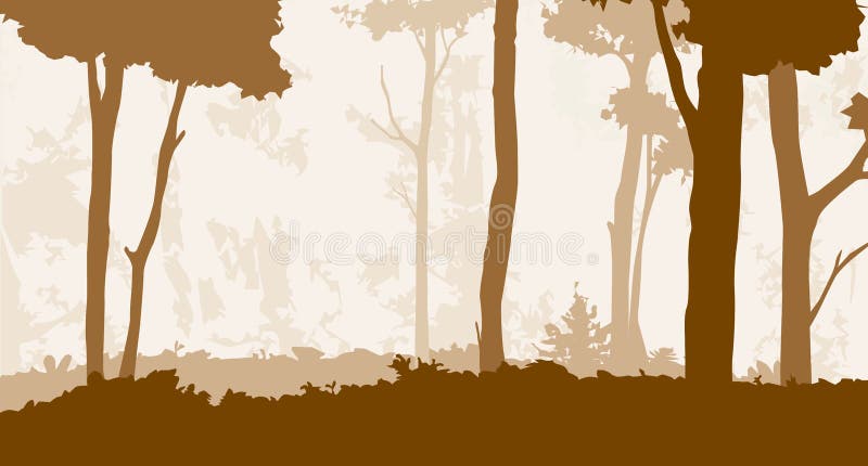 Floresta 3 ilustração stock