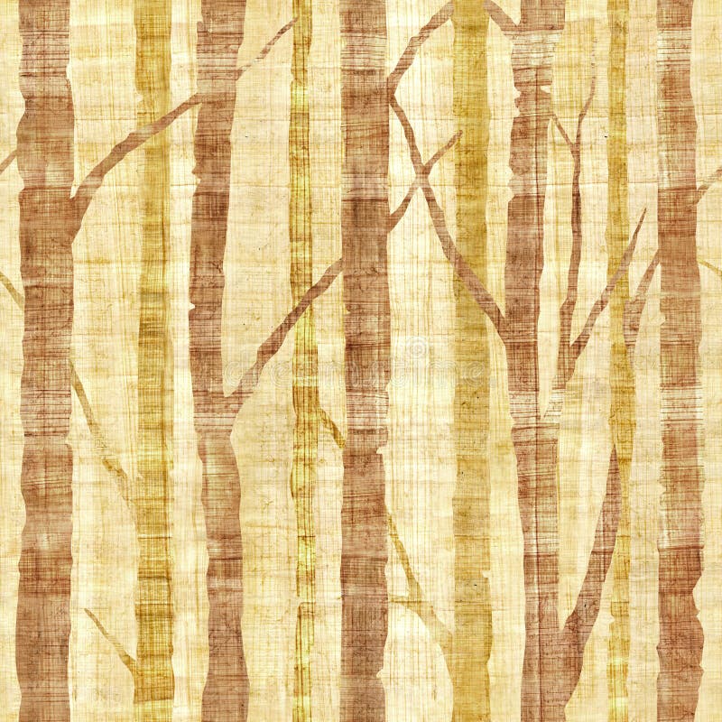 Forest with trees - Pattern of the decorative background - Interior wallpaper - papyrus texture - seamless background. Forest with trees - Pattern of the decorative background - Interior wallpaper - papyrus texture - seamless background