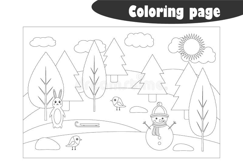 Desafio Colorir o Inverno, Desenhos para Colorir XDT STUDIO