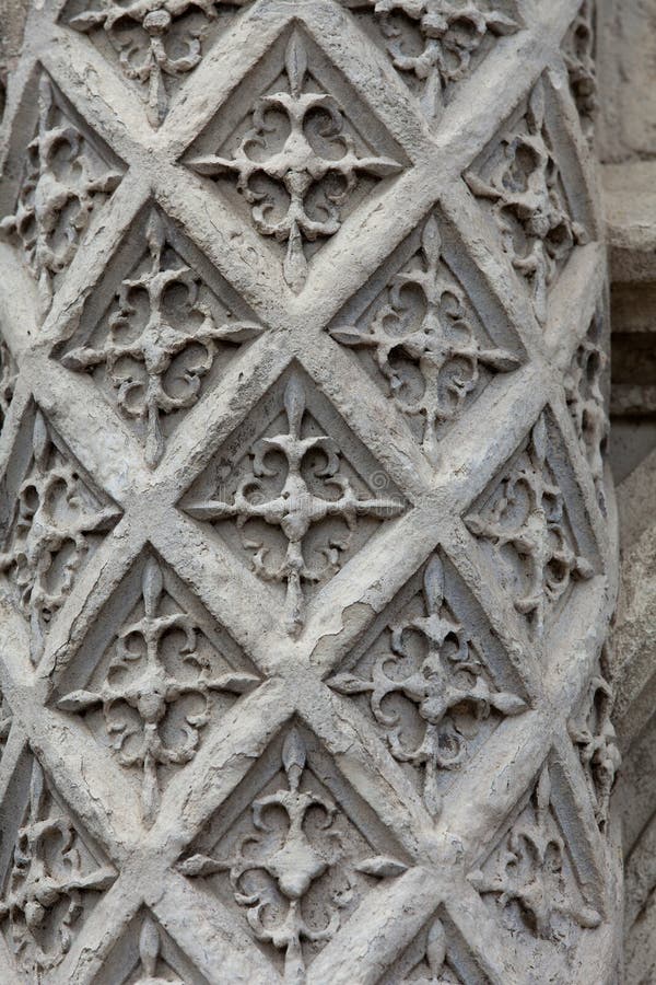 Floriated Column at the entrance Blois Castle