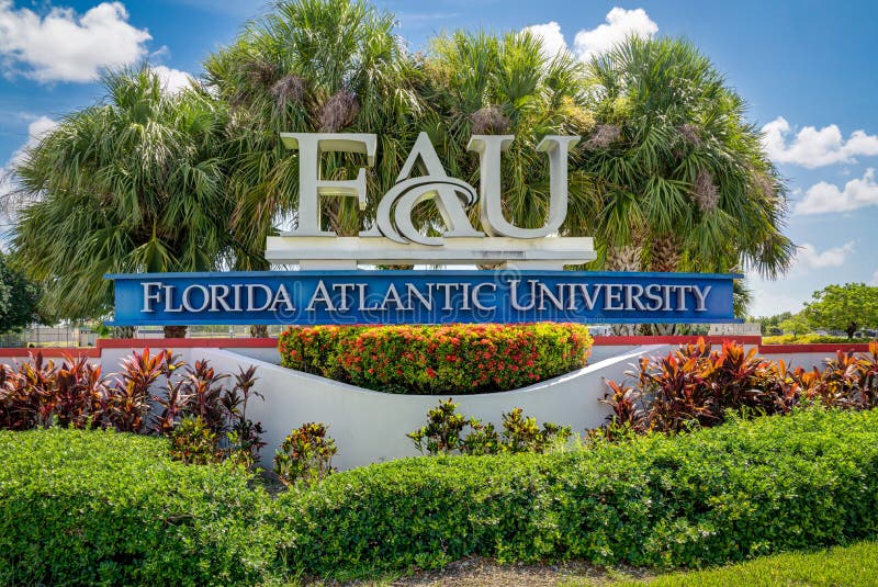 Florida Atlantic University Entrance And Trademark Logo Editorial Photo florida-atlantic-university-entrance-and-trademark-logo-editorial-photo