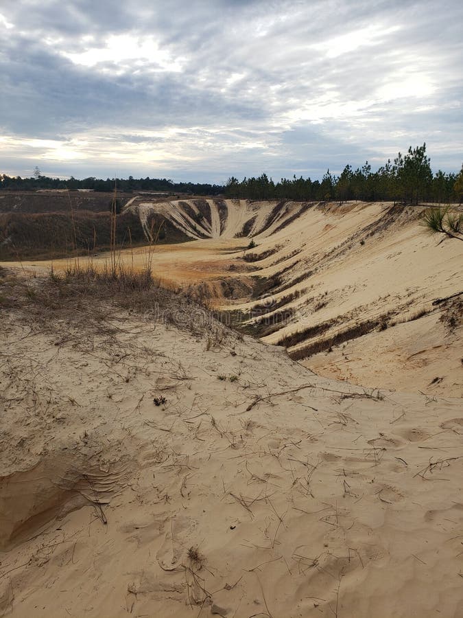 Florida Sand Pits Dirt Track Slopes Stock Photo Image of dirt, track