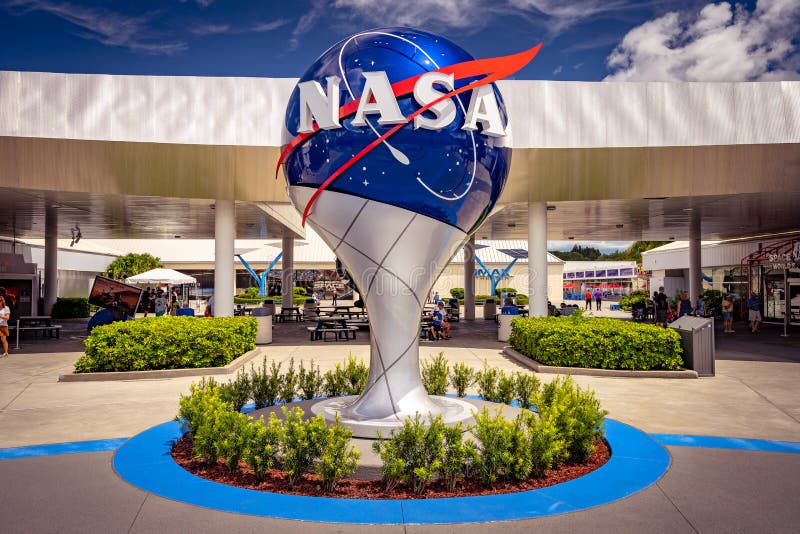 Florida, USA - NASA globe in Kennedy Space center royalty free stock photography Florida, USA - NASA globe in Kennedy Space center royalty free stock photography