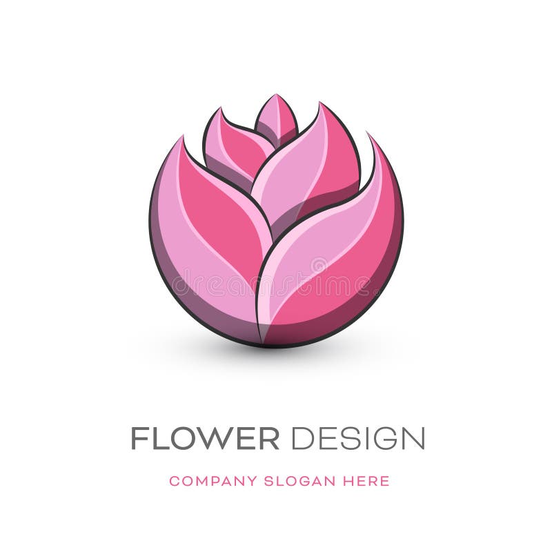 Florist modern logo design vector illustration