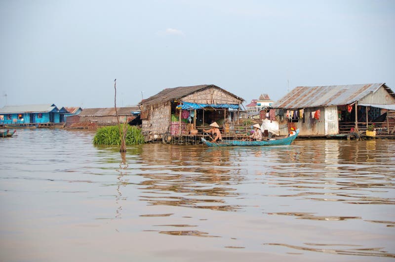 Flytande hus arkivbilder