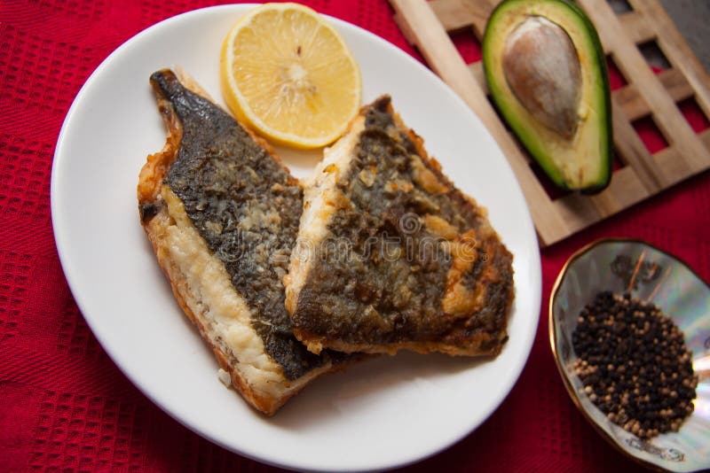 Flounder in batter stock image. Image of meal, chips 64227323