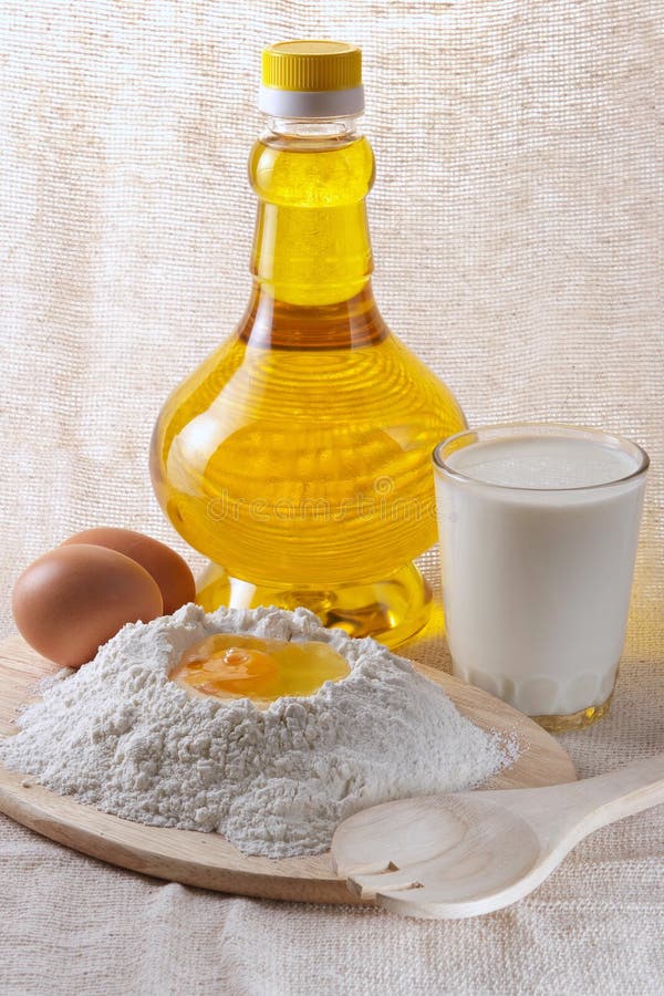 Flour, eggs, oil stock image. Image of kitchen, culture 2134649