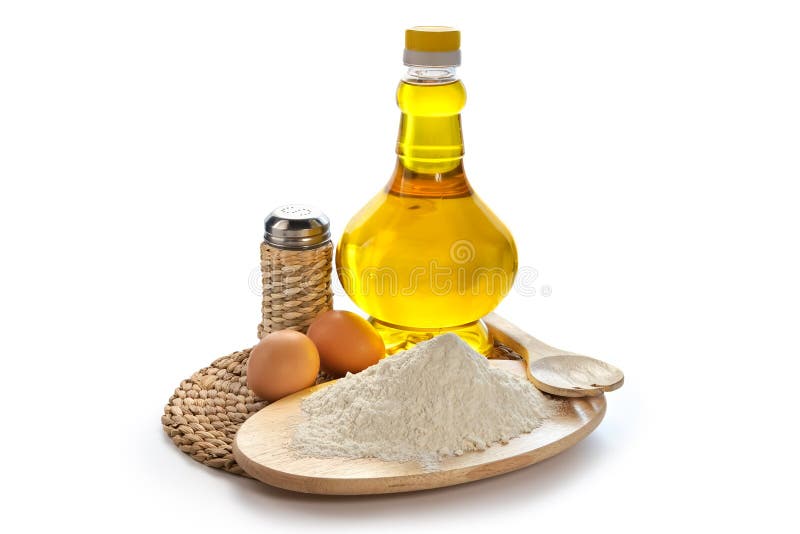 Flour, eggs, oil stock image. Image of homemade, freshness 2270093