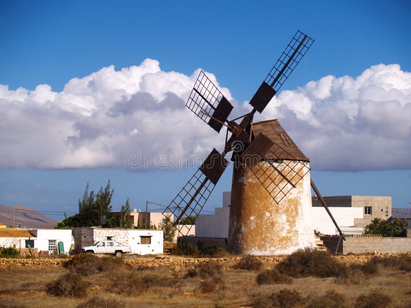 Flour mill to wind in spain