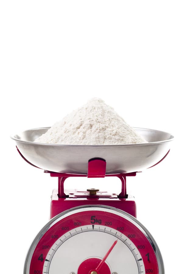 Flour on scales stock image. Image of scale, ingredient - 13978967