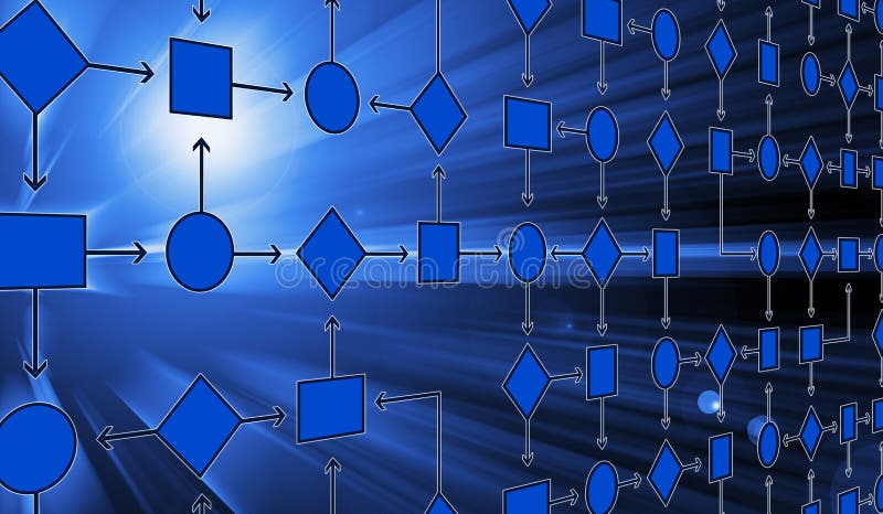 Flow chart stock illustration