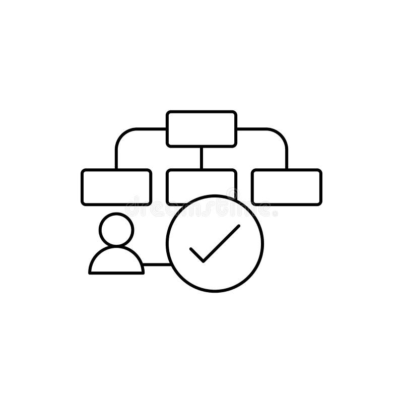 Flow chart plan icon. Element of user experience icon stock illustration Flow chart plan icon. Element of user experience icon stock illustration