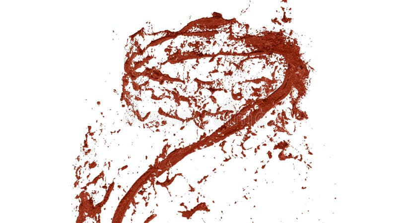 Flow of cooper or bronze liquid spins into a whirlpool or a tornado. The flow of metal liquid rotates and forms a stock illustration