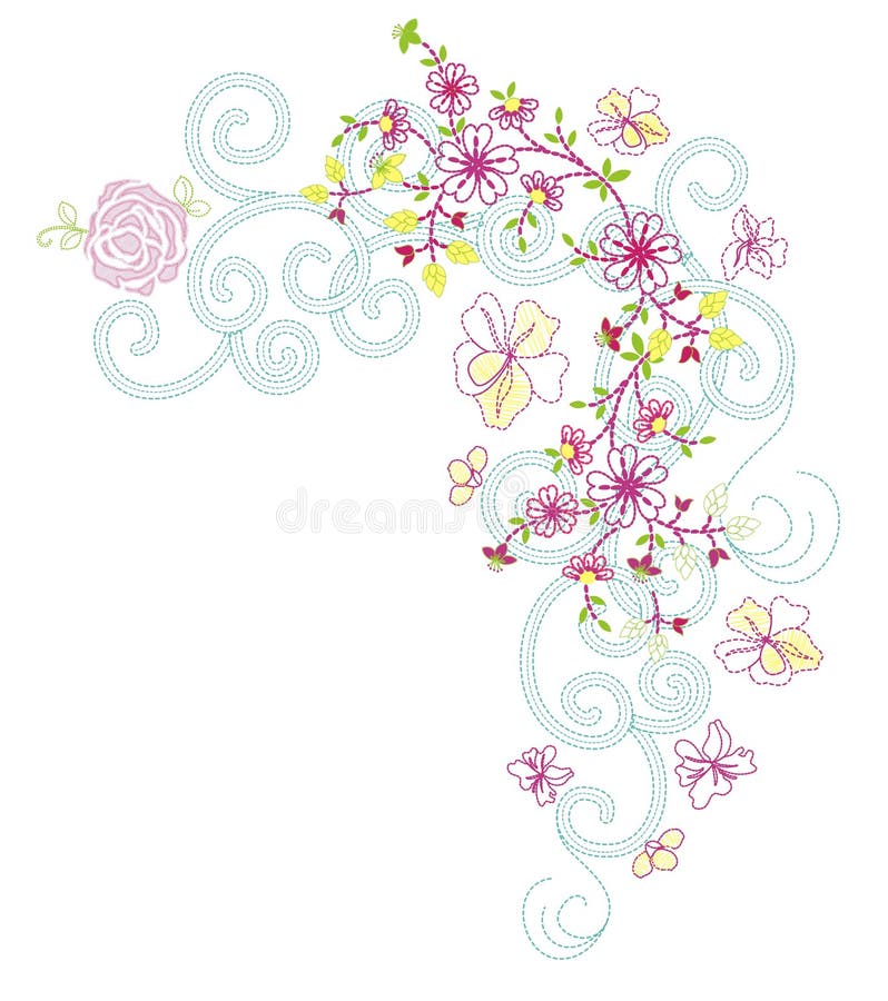 Flower 02 vector illustration Flower 02 vector illustration