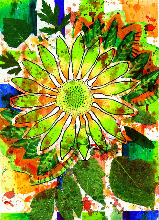 Flower and Abstract and summer and square