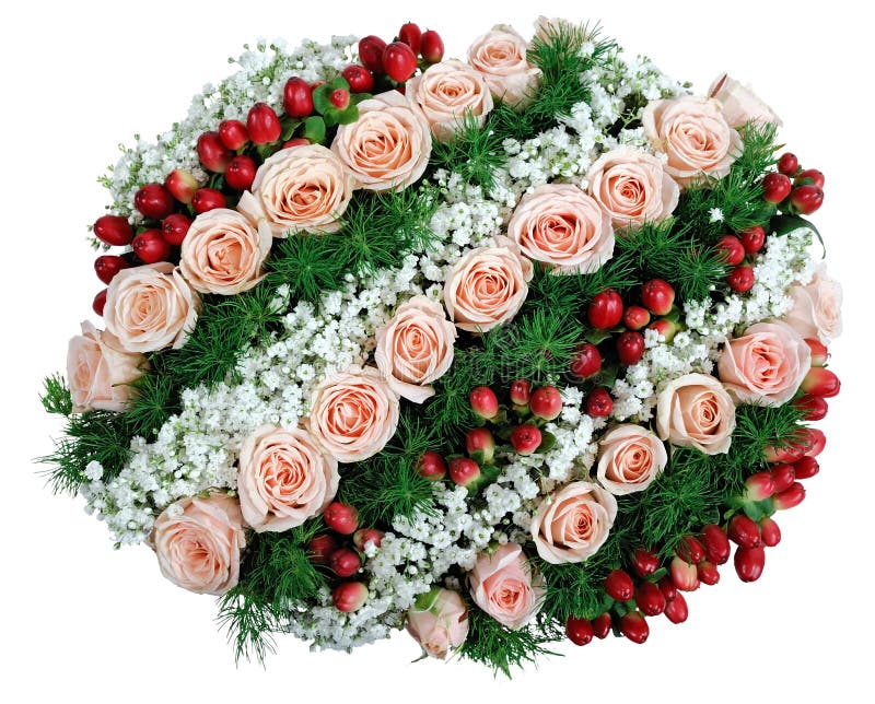 Bouquet Arrangement Centerpiece In Basket Stock Photo Image of group