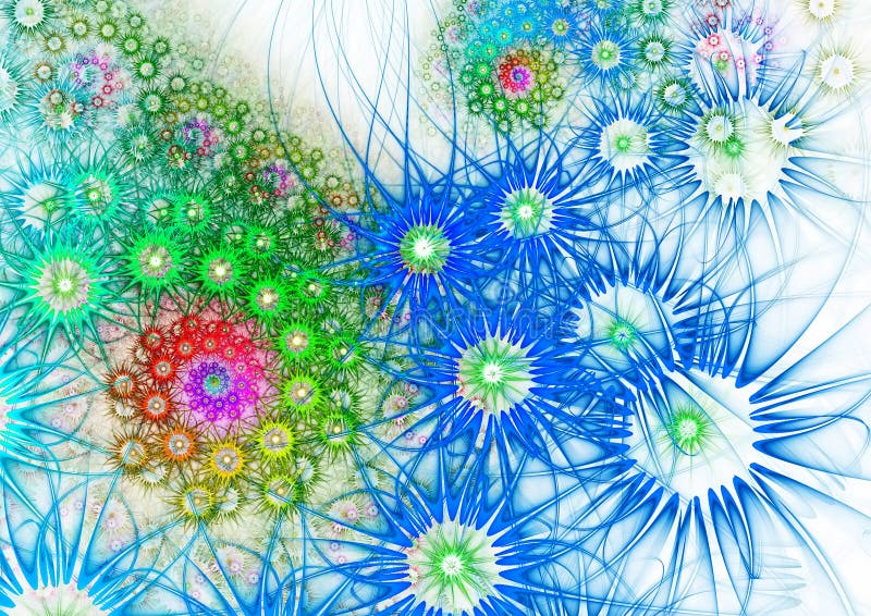 Flower background. Computer generated graphics.