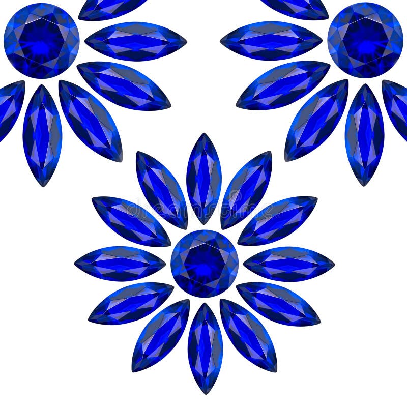 Flower gems stock illustration. Illustration of 22908133