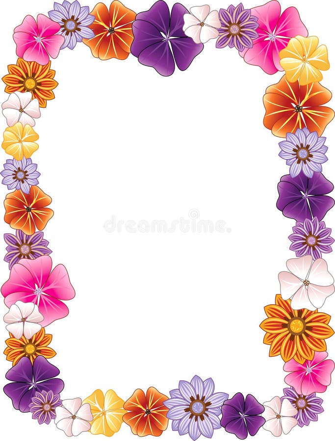 Flower Border stock illustration Flower Border stock illustration
