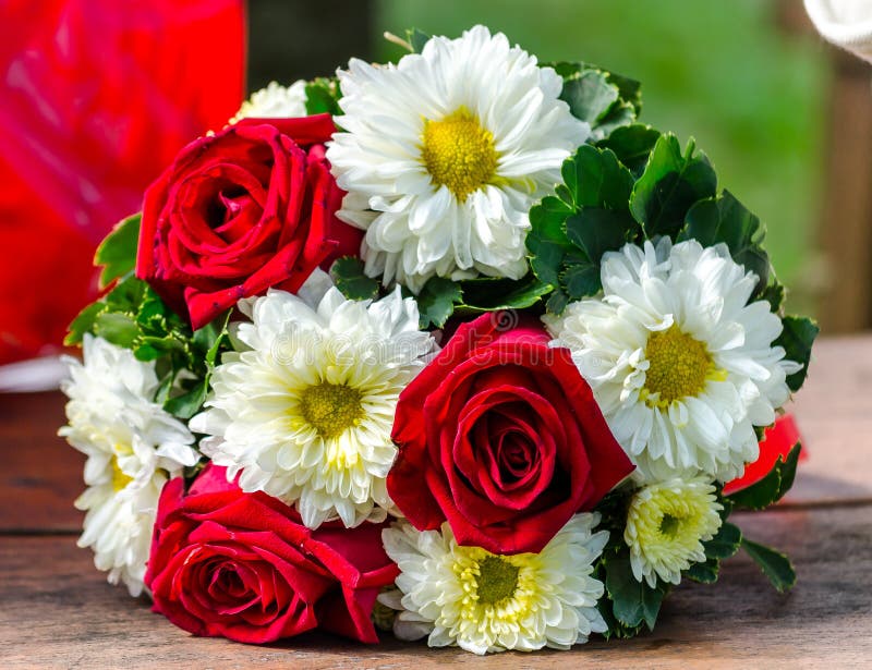 Flower Bouquet in the Anniversary Time in Garden Stock Image Image of