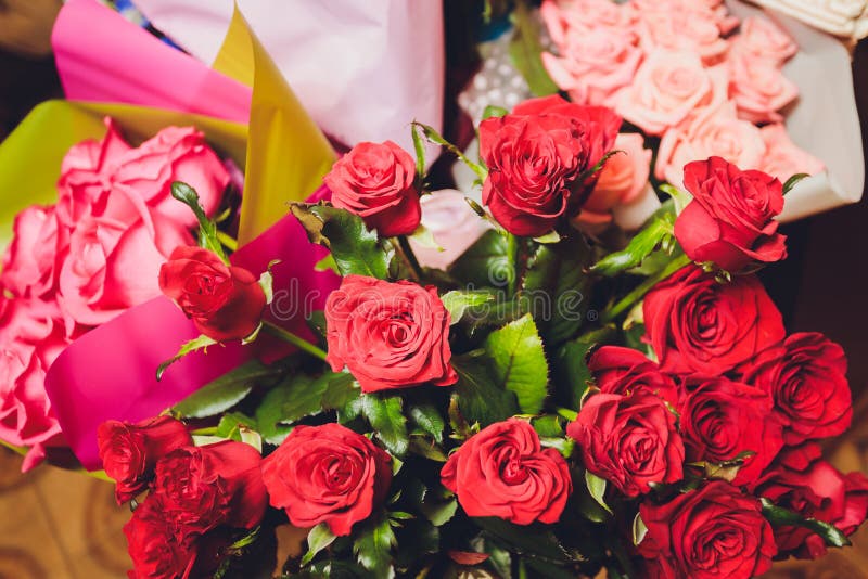 A Flower Bouquet with a Lot of a Different Flowers. Stock Image Image