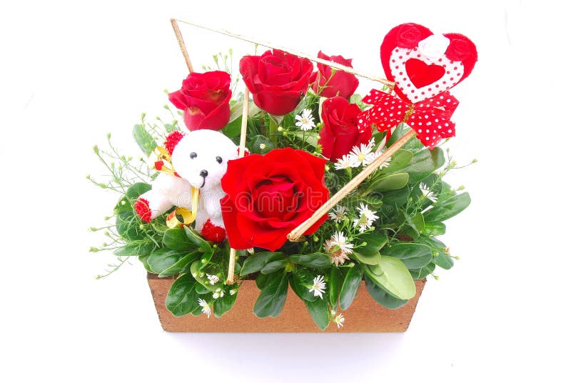Flower bouquet for Valentine's Day
