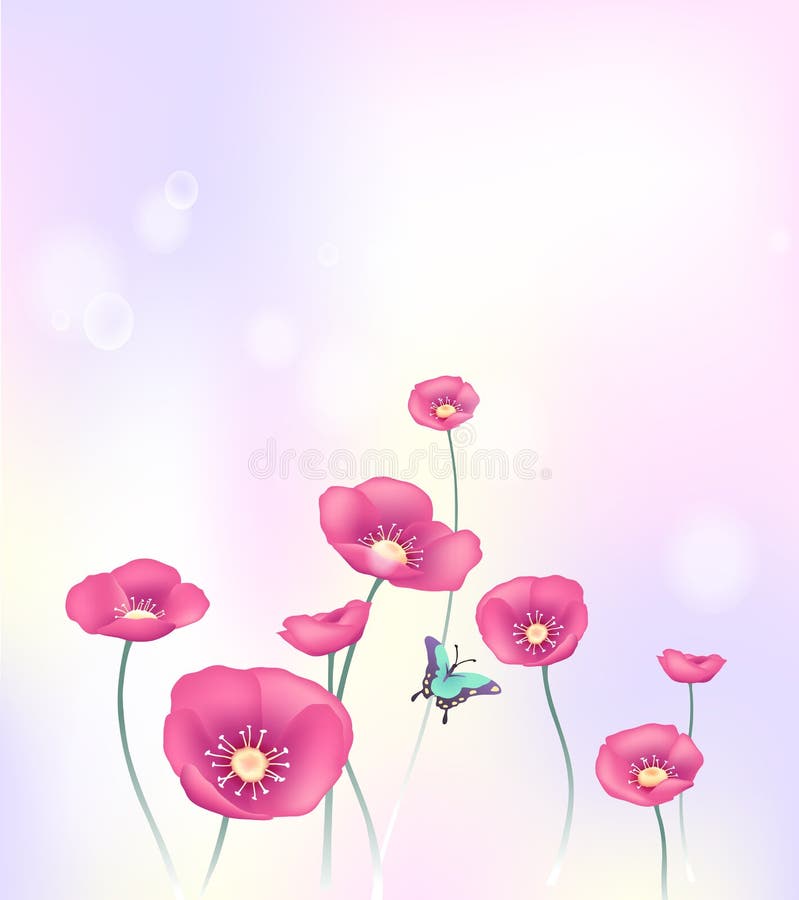 Flower and butterfly