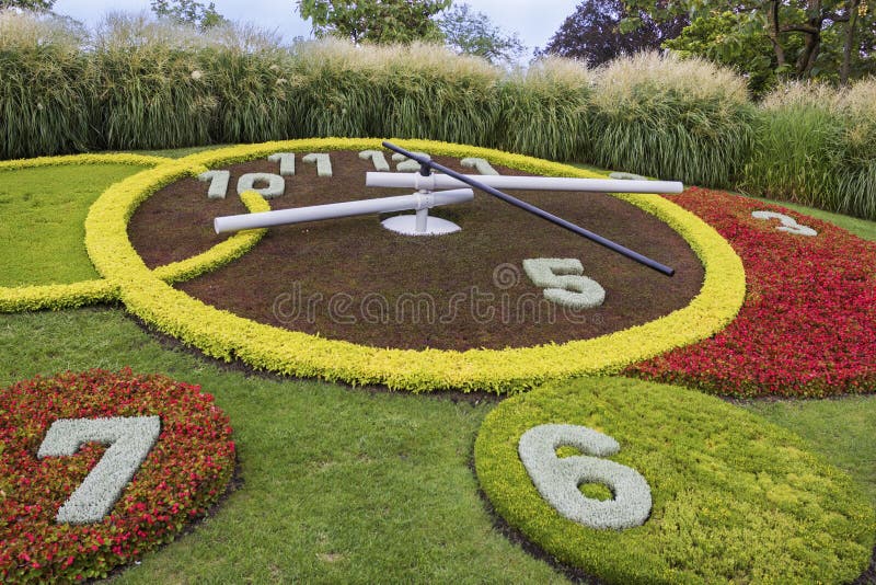 The Flower Clock in Geneva, Switzerland