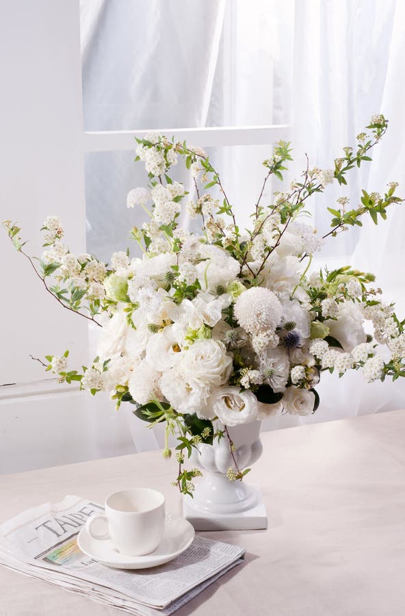 Flower and coffee stock image. Image of coffee, flower 39610805