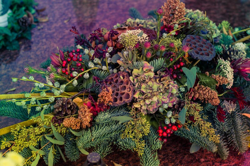 Flower Decoration in All Saints Day Stock Image Image of concept