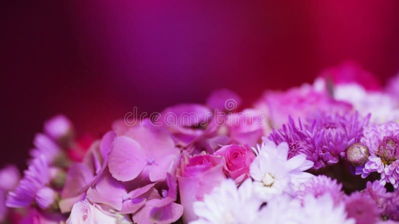 Flower decoration bokeh people